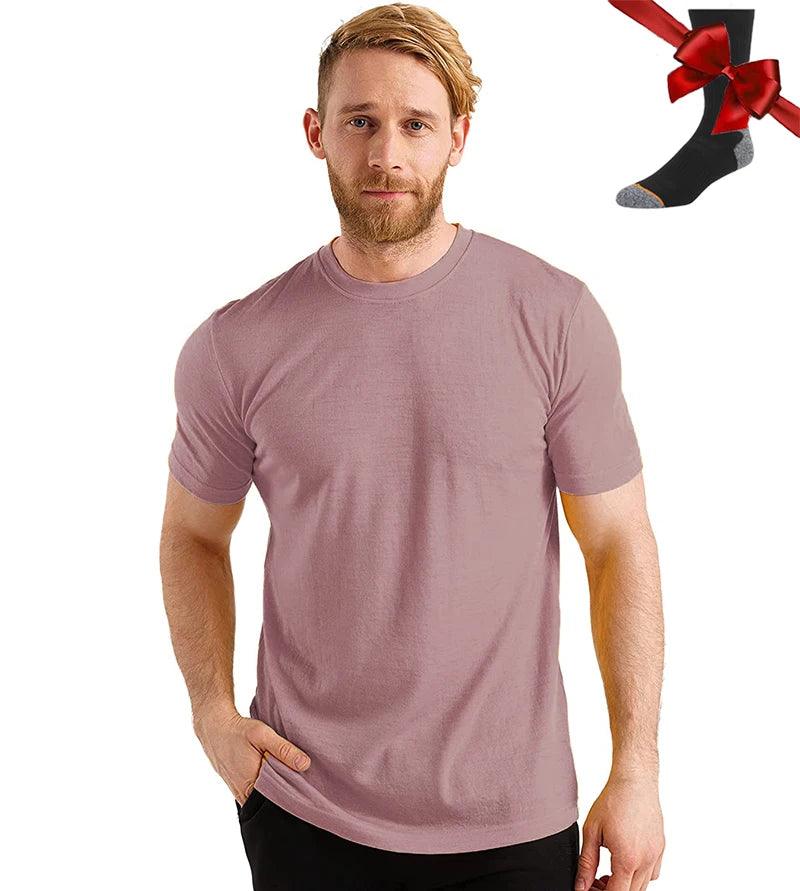 Men’s 100% superfine merino wool base-layer T-shirt