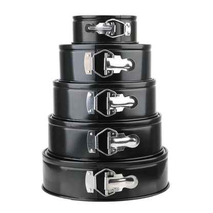 Removable-bottom round cake pan—non-stick carbon steel bakeware