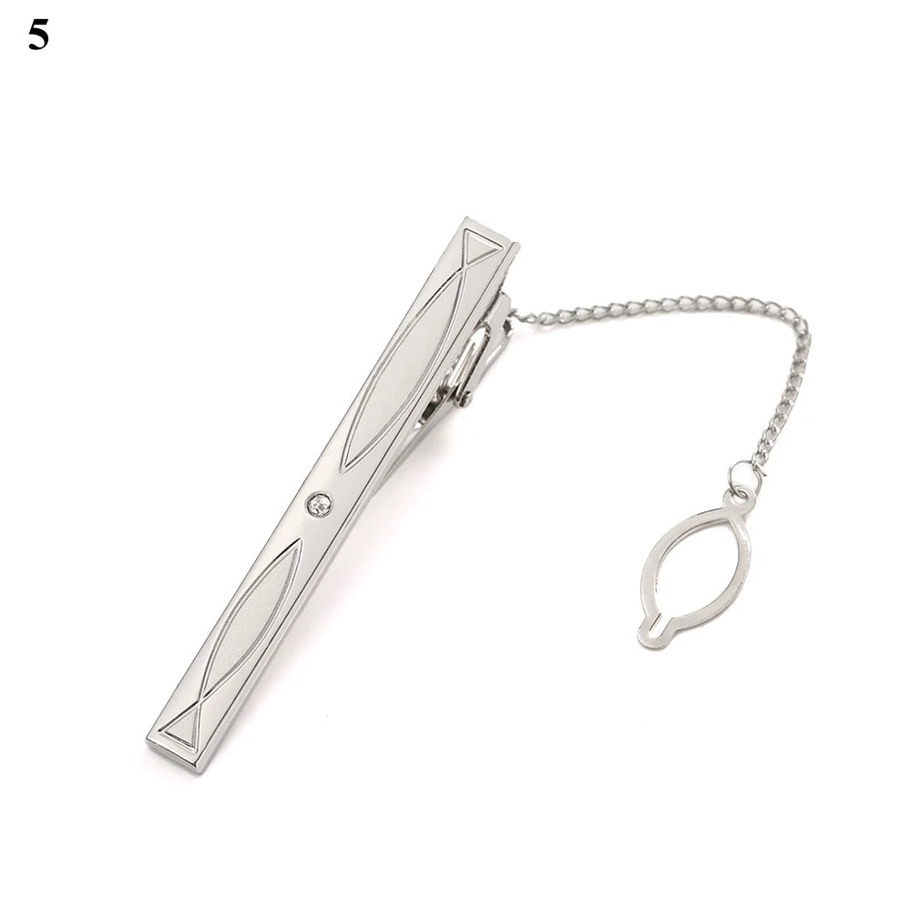 Elegant crystal tie bar for gentleman’s accessories