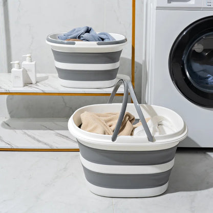 Lightweight foldable bucket—perfect for laundry, cleaning, and organizing