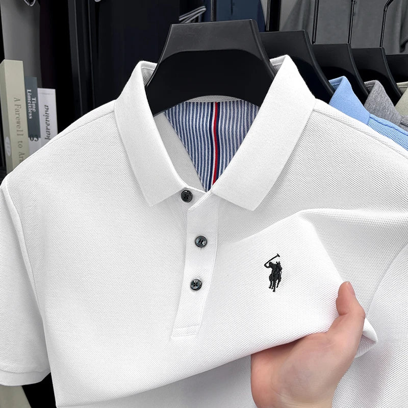 Men’s 100% cotton short sleeve polo shirt