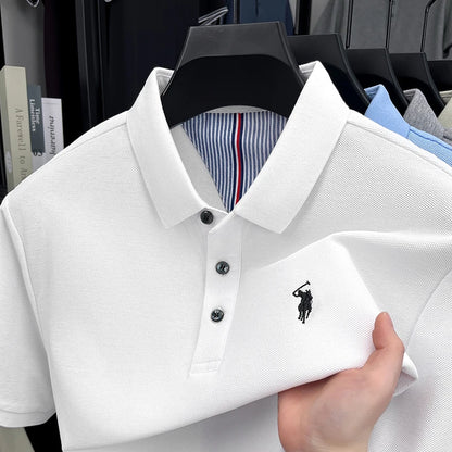 Men’s 100% cotton short sleeve polo shirt