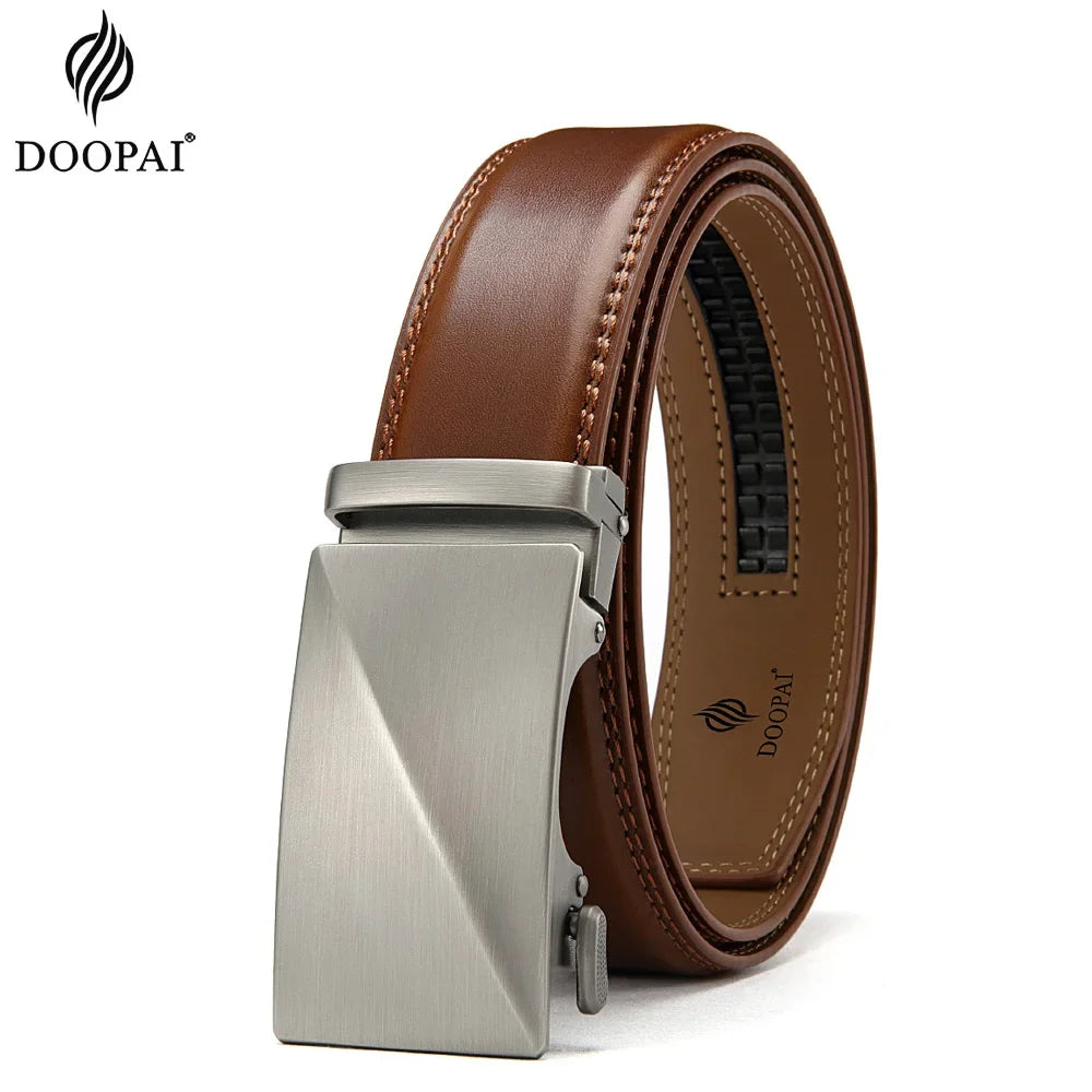 Premium designer-style leather belt for men