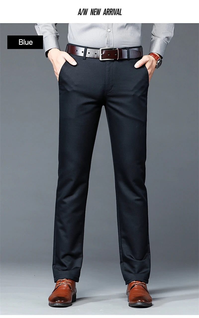 Luxury business casual suit pants, regular fit
