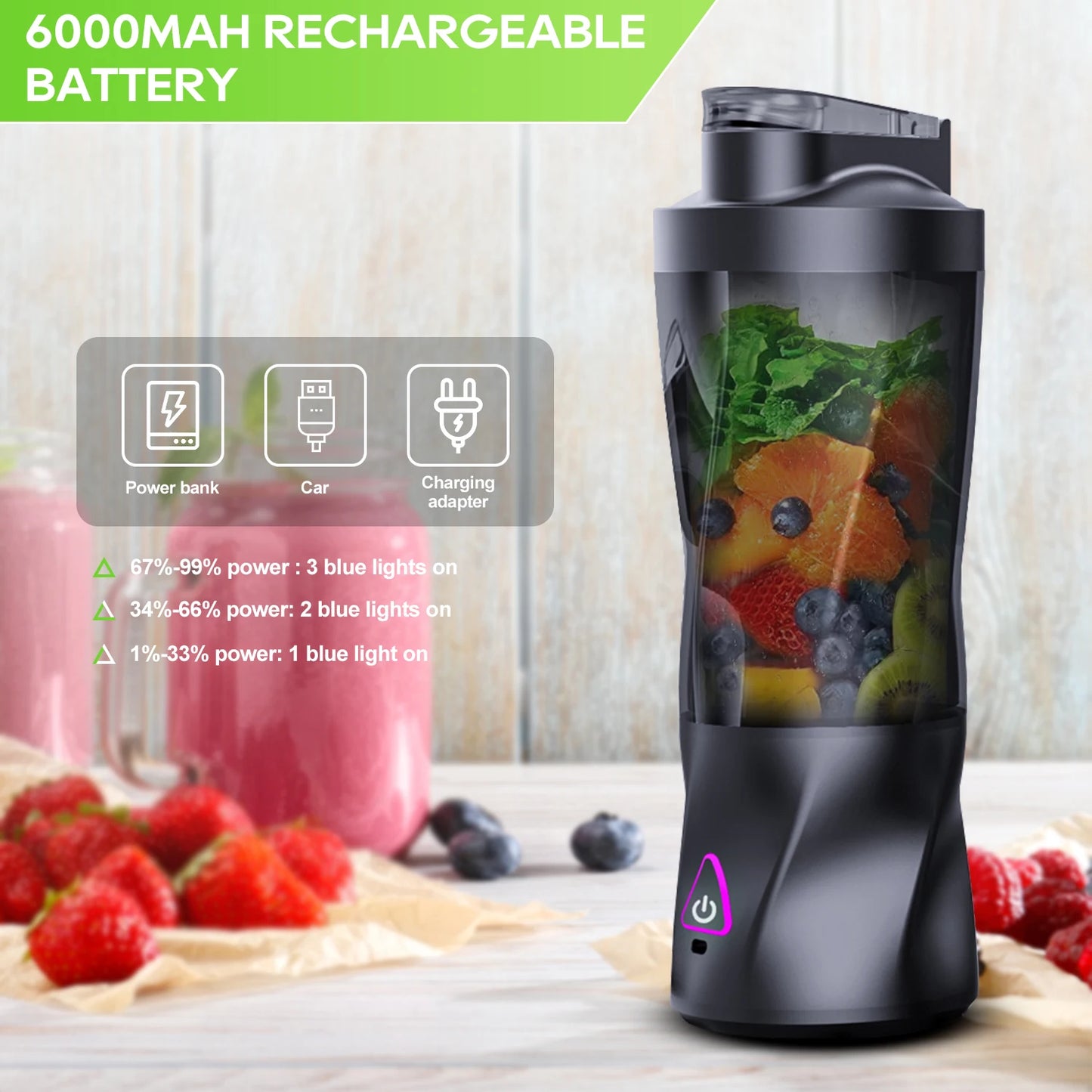 Outdoor-friendly blender cup—compact and multifunctional