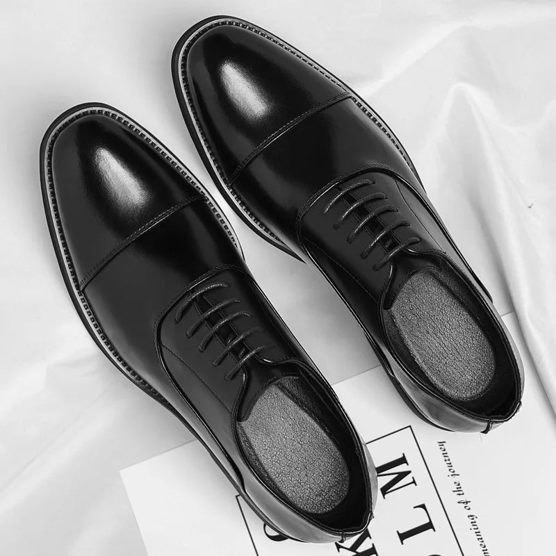 Solid color casual and business dress shoes