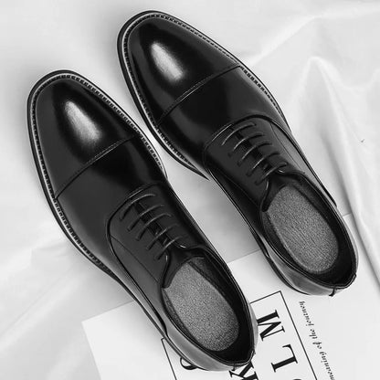 Solid color casual and business dress shoes