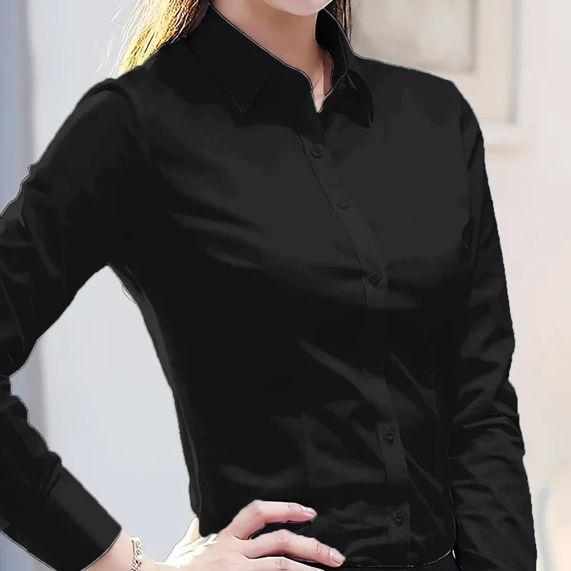 Elegant Office Shirt – Women’s Slim Fit Dress Top