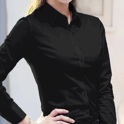 Elegant Office Shirt – Women’s Slim Fit Dress Top