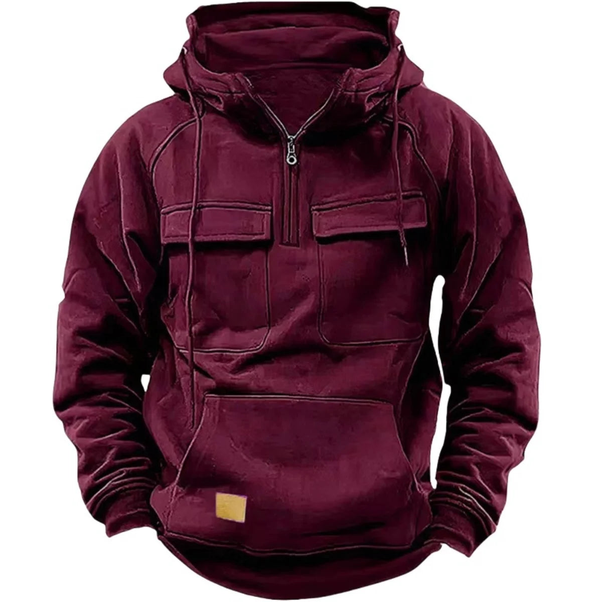 Men’s thick outdoor hooded sweatshirt with pockets
