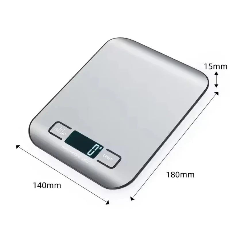 Stainless steel electronic scale for food and baking