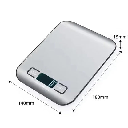 Stainless steel electronic scale for food and baking