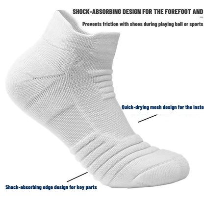 Moisture-wicking crew socks for sports and cycling