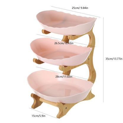 Modern plastic dessert stand for fruits, candy, and treats