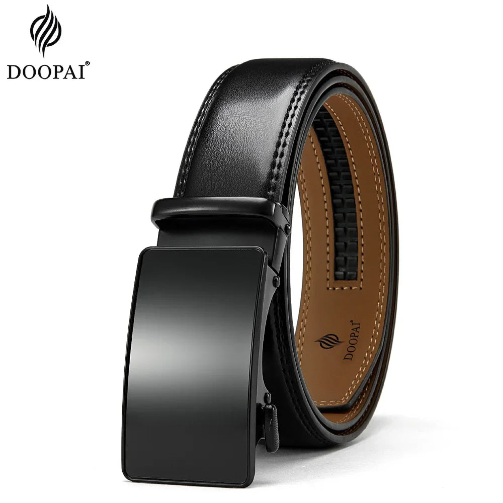 Premium designer-style leather belt for men