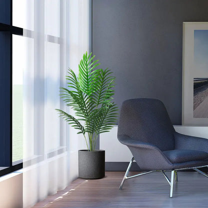 Tropical-style artificial tree—perfect for living room or patio décor