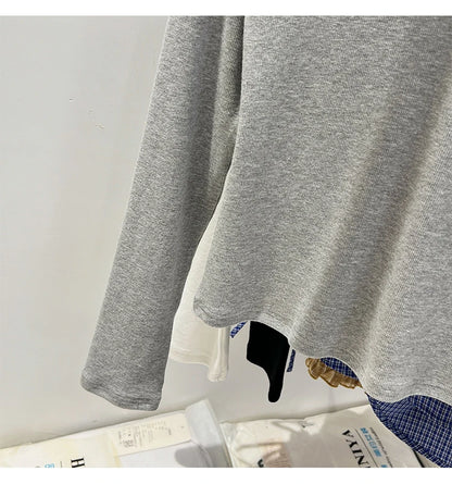 Women’s slim-fit V-neck long-sleeve T-shirt
