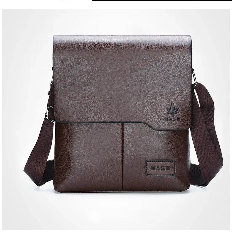 Durable premium leather side bag for men
