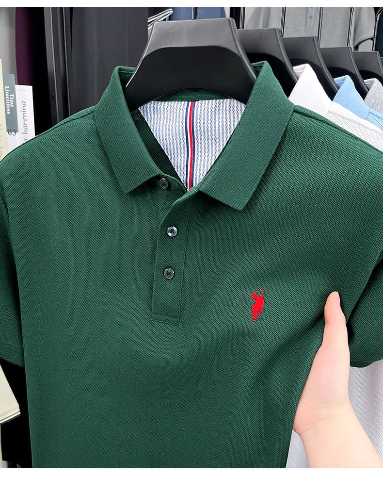 Men’s 100% cotton short sleeve polo shirt