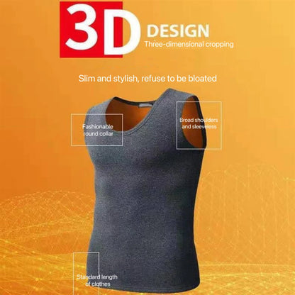Comfortable shaping male vest for cold weather