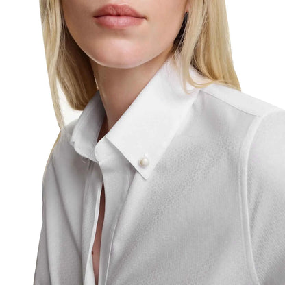 Stylish white shirt for professional women