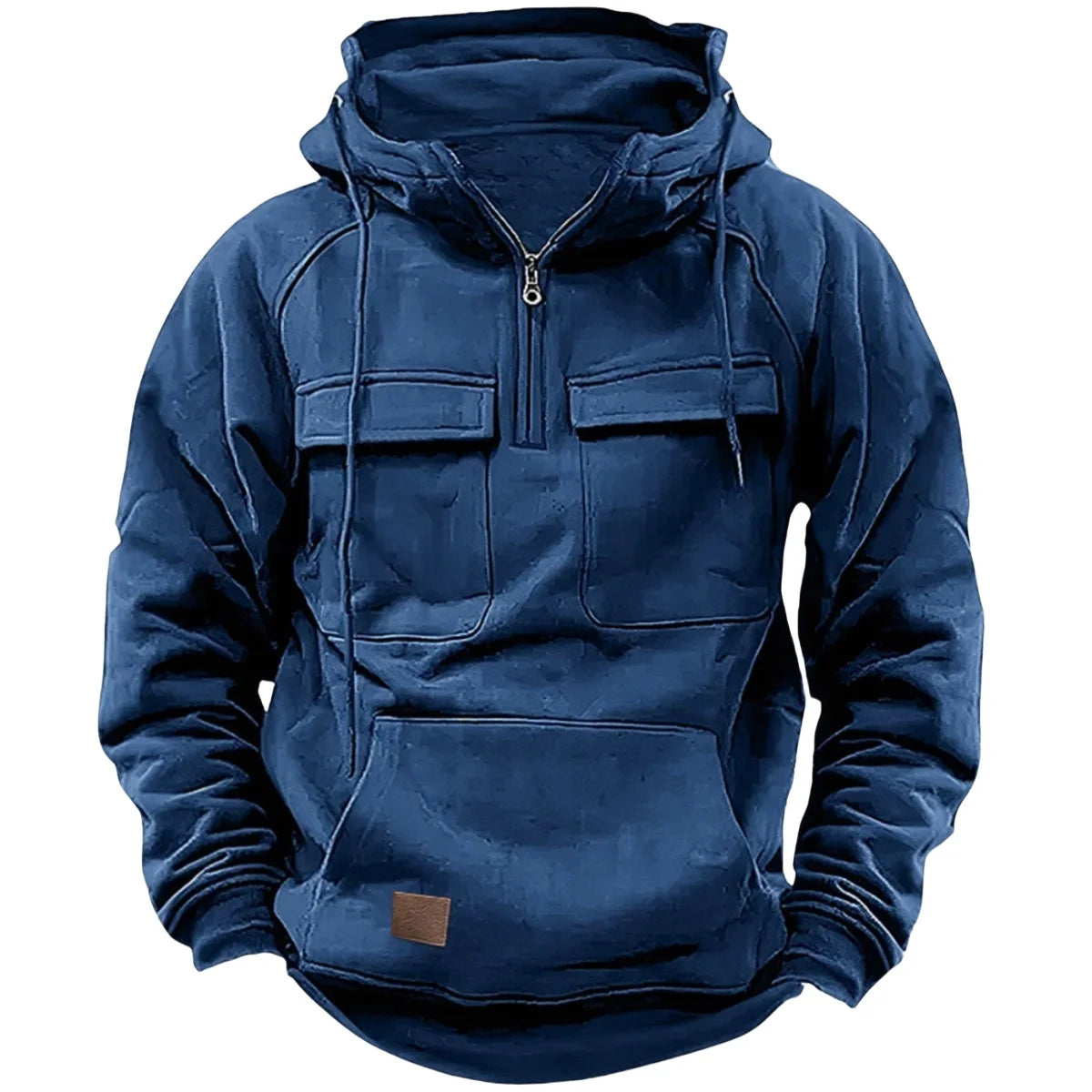 Men’s thick outdoor hooded sweatshirt with pockets