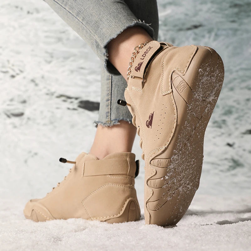 Women’s Winter Ankle Boots – Waterproof, Plush Fur Lined