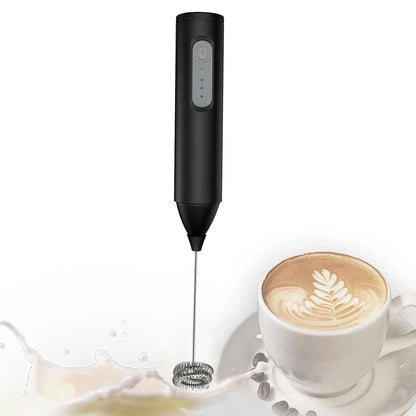 Portable milk frother and eggbeater with rechargeable design
