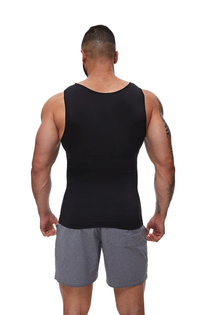 Men’s slim compression top for body shaping