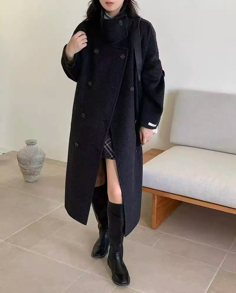 Women’s double-sided cashmere coat