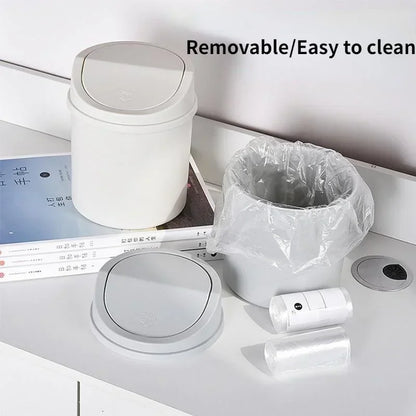 Portable mini waste bin for office, vanity, or study table