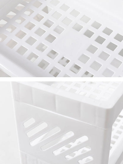PP rectangular storage rack—perfect for stationery and student desks