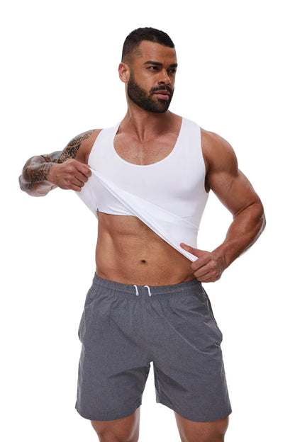 Men’s slim compression top for body shaping