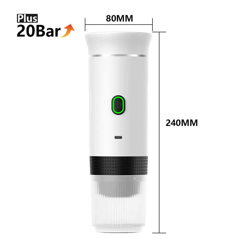 Electric handheld espresso maker—perfect for on-the-go brewing