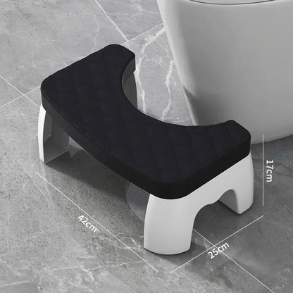 Ergonomic toilet foot stool for kids, adults, seniors, and pregnant women