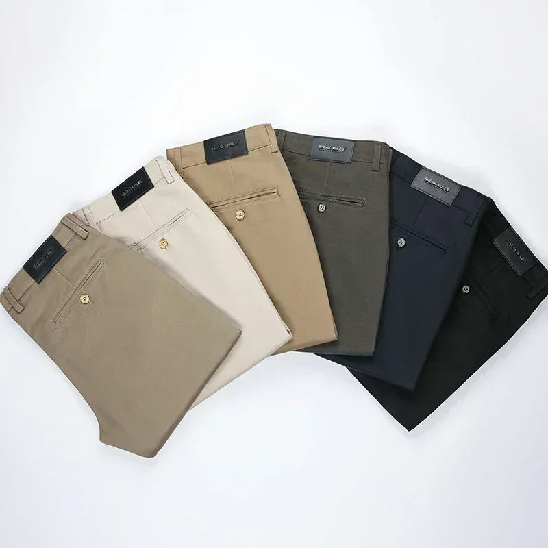 Luxury business casual suit pants, regular fit