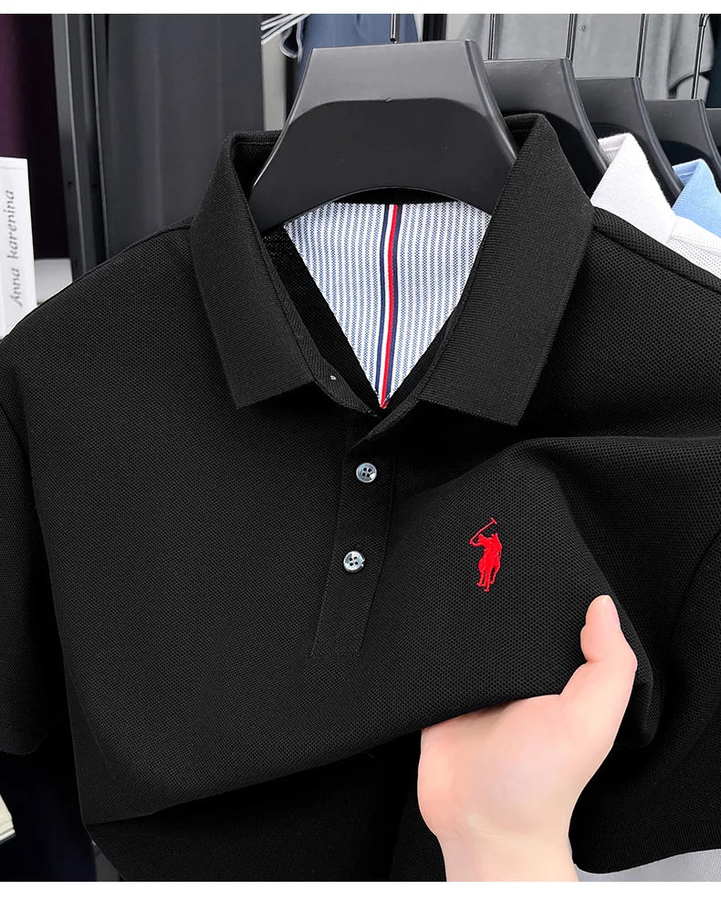 Men’s 100% cotton short sleeve polo shirt
