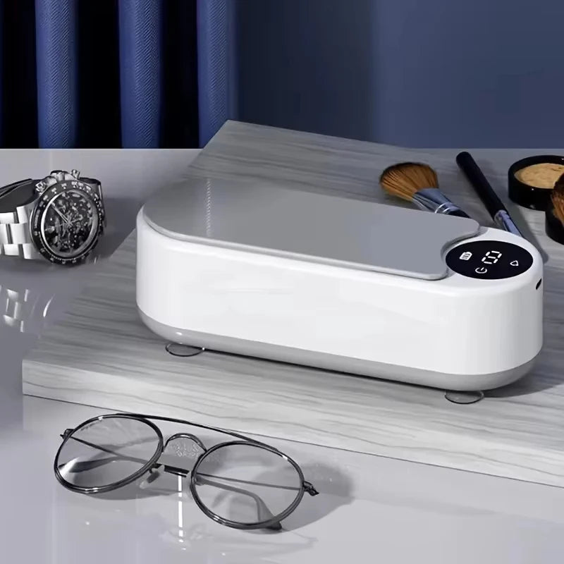 Ultrasonic cleaning gadget—perfect for contacts, glasses, and accessories