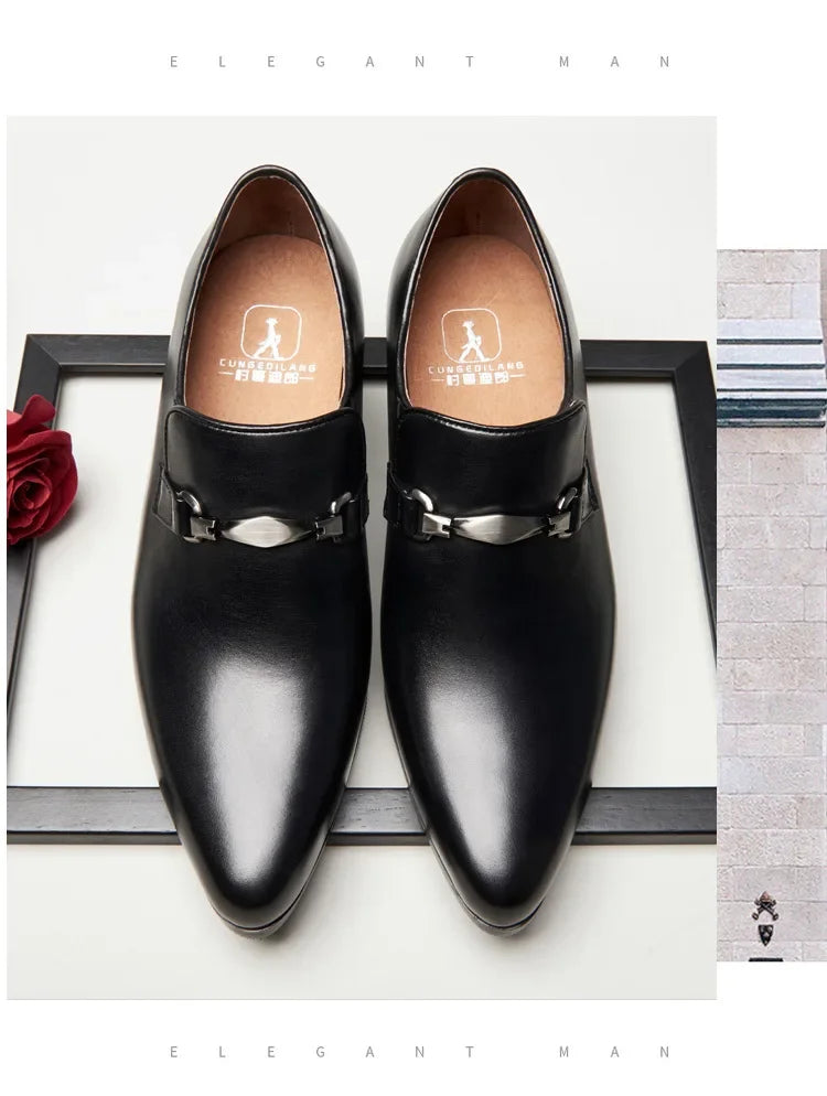 Classic high-quality leather men’s loafers