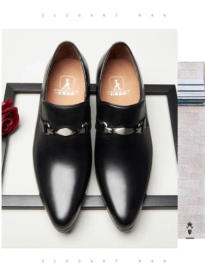 Classic high-quality leather men’s loafers