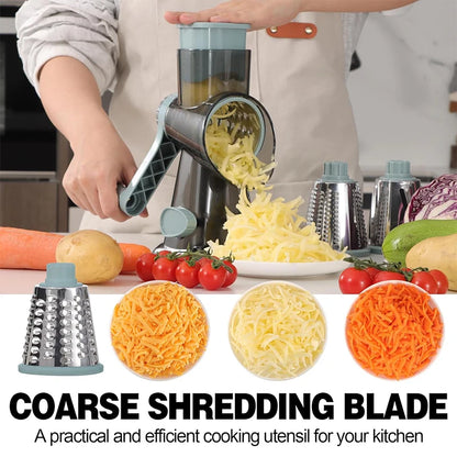 Multi-purpose cheese and vegetable grater for quick kitchen prep