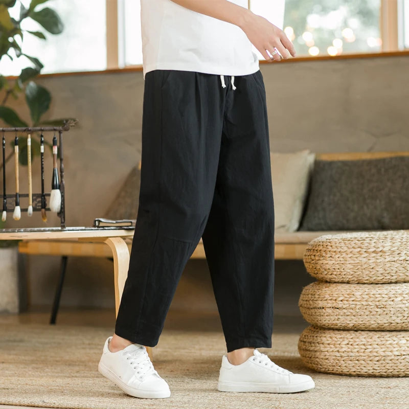 porty jogger pants with a loose fit and clean solid design