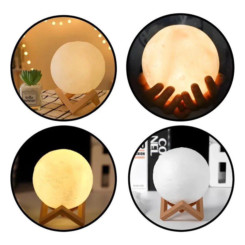 Decorative LED moon light for cozy indoor ambience