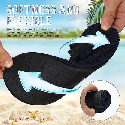Slip-on aqua socks for swimming and beach sports