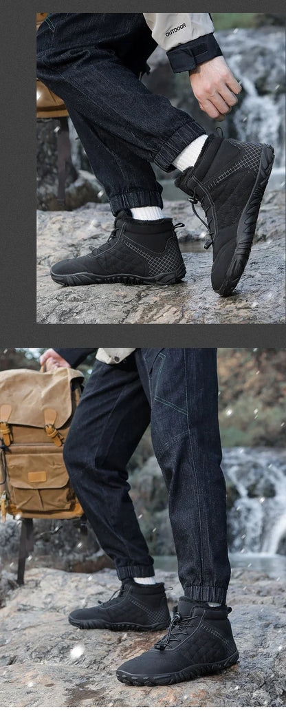 Winter Snow Boots – Warm Fur Lined, Non-Slip Barefoot Style