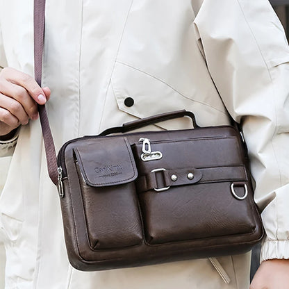 Large-capacity laptop briefcase for office, travel, or school