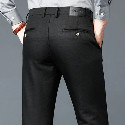 Luxury business casual suit pants, regular fit