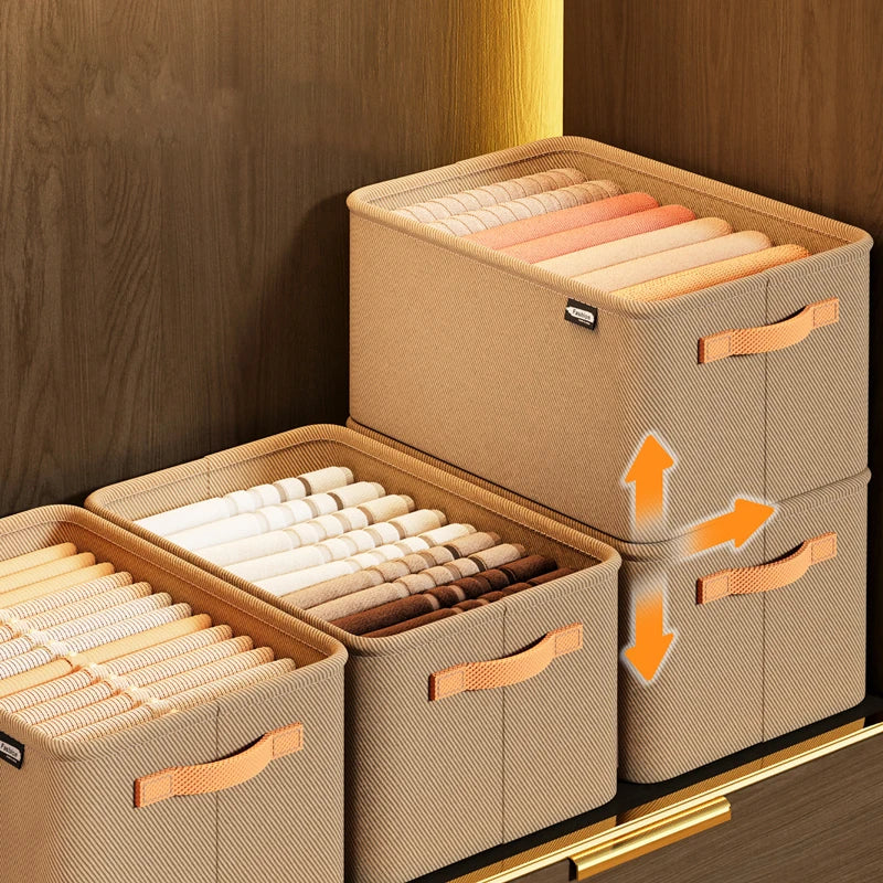 Durable wardrobe storage solution for sweaters, pants, and more