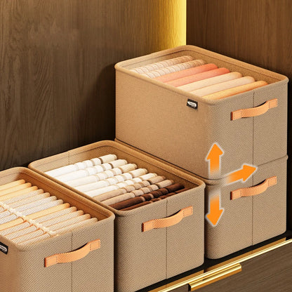Durable wardrobe storage solution for sweaters, pants, and more