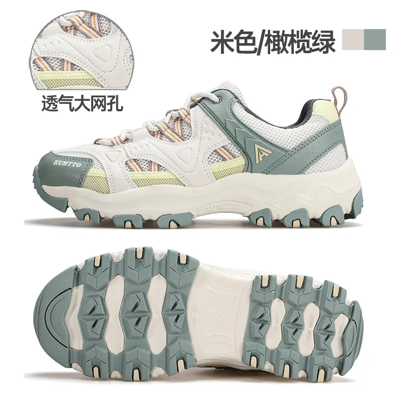 Unisex Outdoor Sneakers Wear-resistant Hiking Shoes For Men Women Non-Slip Tactical Climbing Shoes Breathable Trekking Sneakers